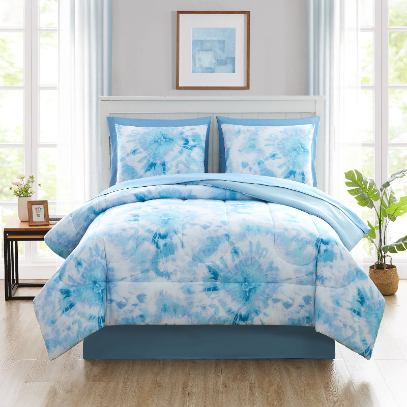 

Bedding sets Mainstays Blue Tie Dye 8 Piece Bed in a Bag Comforter Set With Sheets Full 230302, White