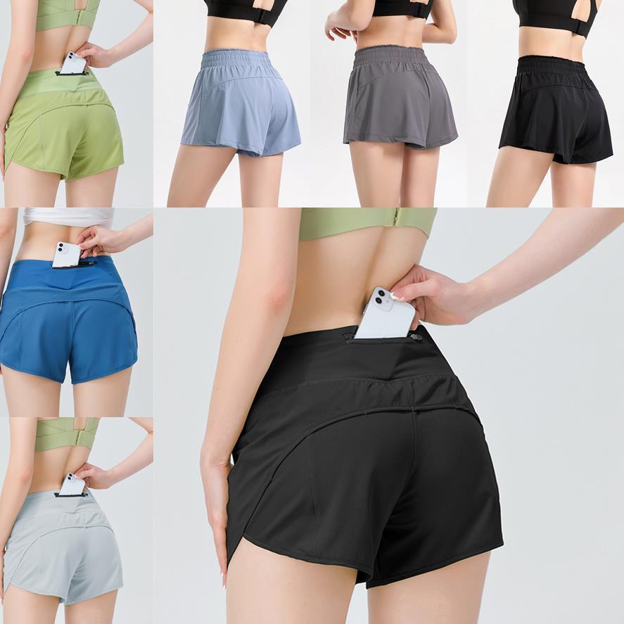 

Designer lulu Girls Leggings Gym body Yoga Shorts Sports Training Casual Quick Drying Women's Pocket Elastic loose solid color summer leggings S-XL sweatpants, Blue