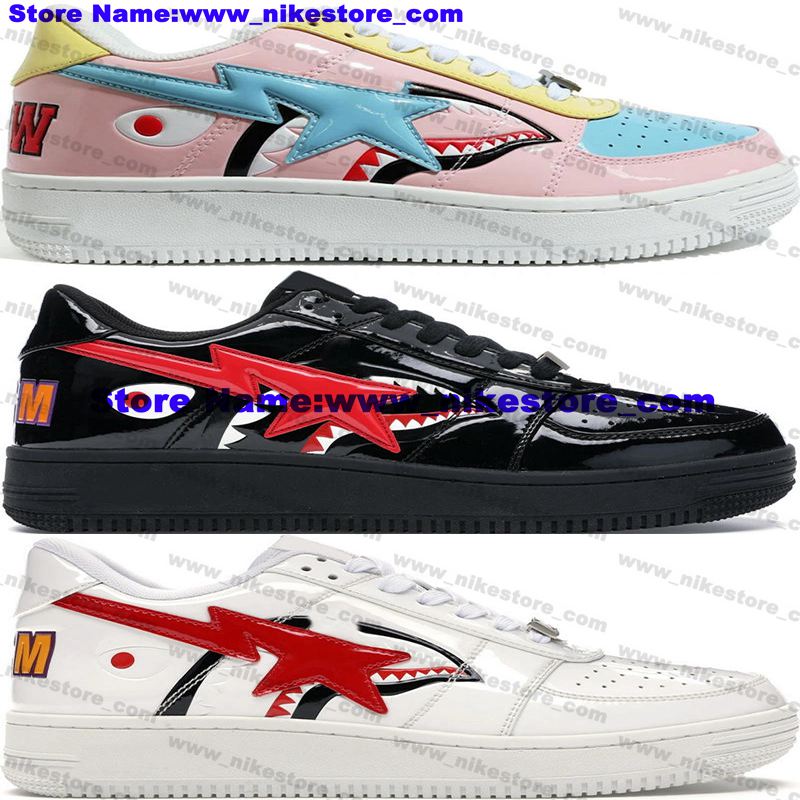 

A Bathing Ape BapeSta Low Shoes Shark Size 13 Mens Sneakers Women Trainers Designer Big Size 12 Running Us13 Zapatos Platform Eur 47 Us 13 Casual Scarpe Sports Fashion