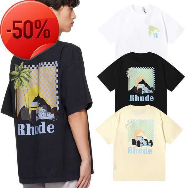 

23s Summe Rrhude Mens t Shirt Designer Polo Shirts for Men Womens Shirts Fashion Tshirt with Letters Casual Summer Short Sleeve Tees Womanndc0