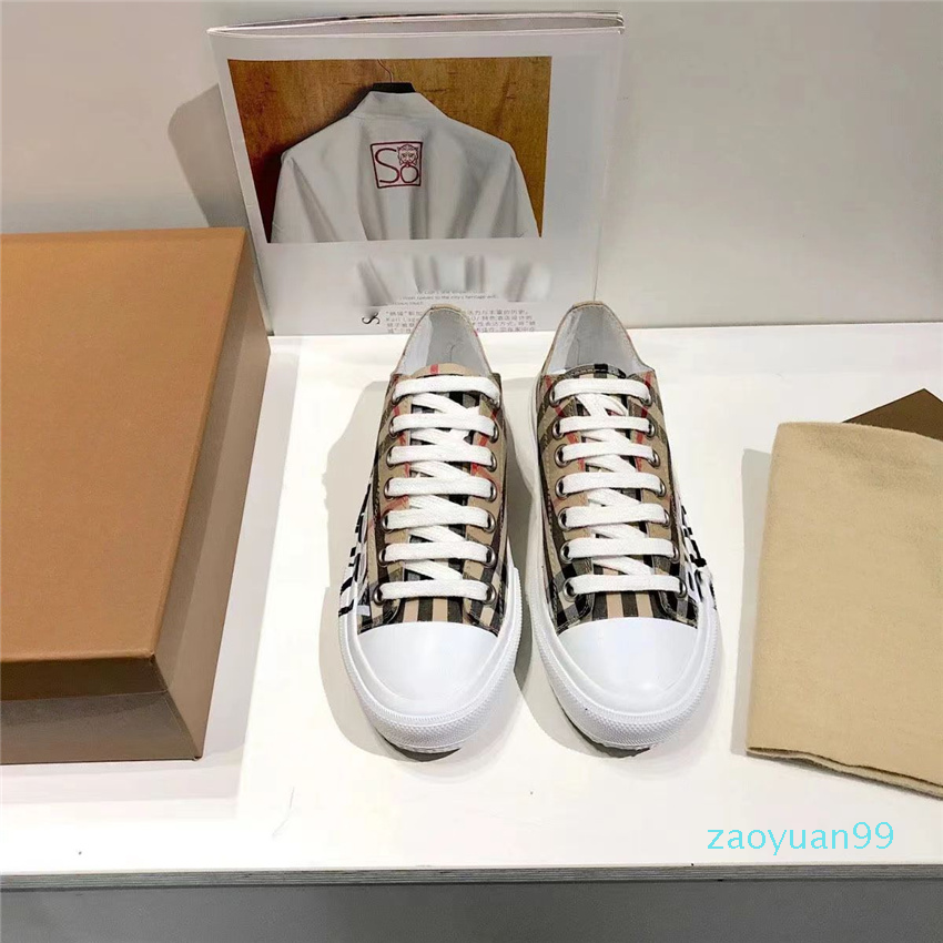 

2023 luxury Designer shoes low top Vintage Plaid canvas Sneakers berry Stripes Man Woman outdoor platform Casual Shoe couples Trainers size