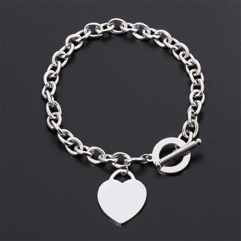 

OT clasp luxury womens charm bracelets mens teen girls trendy love tag heart shape 60128531 letters metal punk pulsera tiff cjewelers
