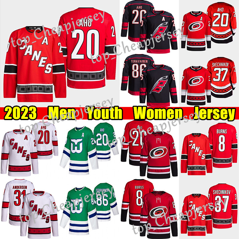 

#20 Sebastian Aho Carolina Reverse Retro hockey jersey #8 Brent Burns Hurricanes#37 Andrei Svechnikov Teuvo Teravainen Frederik Andersen Jesse Puljujarvi jerseys, Grey reverse retro men