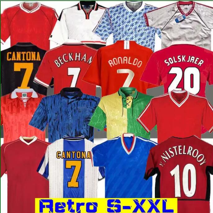

Manchester RETRO United soccer jerseys 1988 1990 1992 1998 1999 2000 2006 2007 2008 MAN UTD RONALDO CANTONA SCHOLES BECKHAM GIGGS SOLSKJAER Classic football shirt