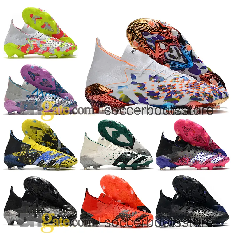 

Kids High Ankle Football Boots Freak 1 FG Firm Ground Cleats World Cup X Predator Pogba Soccer Shoes Mens Trainer Botas De Futbol Gift Bag, Color 6