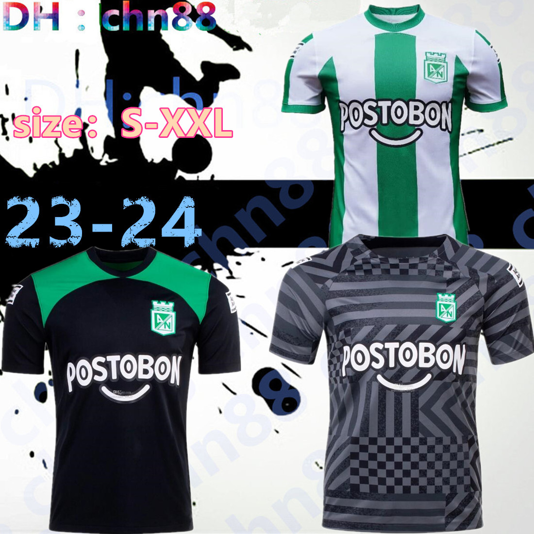 

2023 Atletico Nacional Medellin soccer jerseys 2024 J.Duque DA COSTA 23 24 D.Pabon Jarlan home away training football shirt 888, 2023 training shirts