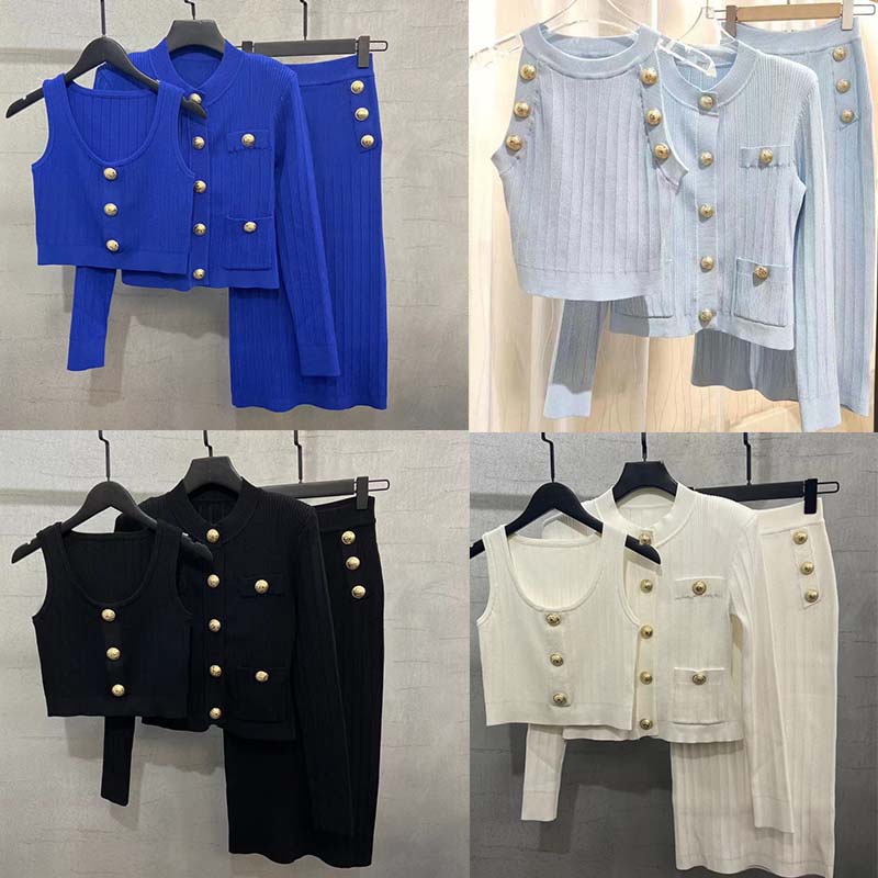 

Women Two Pieces Dress Sets Luxury Desginer Models Slim Shape Design Office Lady Outfit Business Clothes Formal Skirt Set, Extra shipping cost