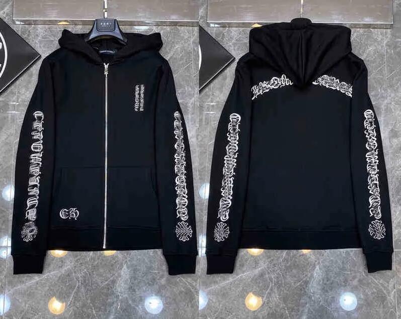 

Hoodies Chrome Winter Sweatshirts Heart Hoodie Ch Long Sleeve Jacket Loose Coat Hooded Hoody Man Hip Hop Hearts Zip Up Oversize 7ji KK3I, 18