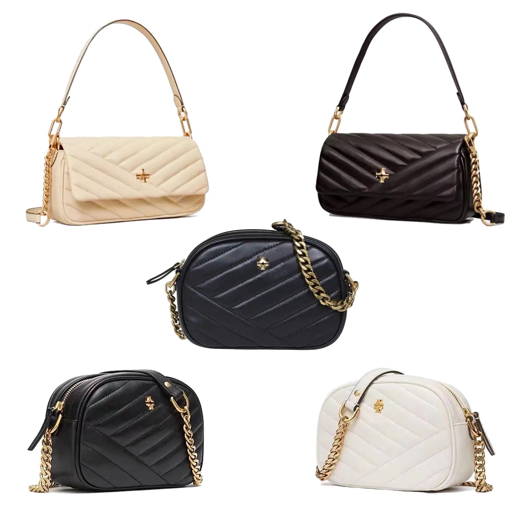 

kira chevron camera tote bag Womens Mens Designer wallets shoulder handbags crossbody Genuine Leather baguette travel clutch zipper tb bags, 2-pink