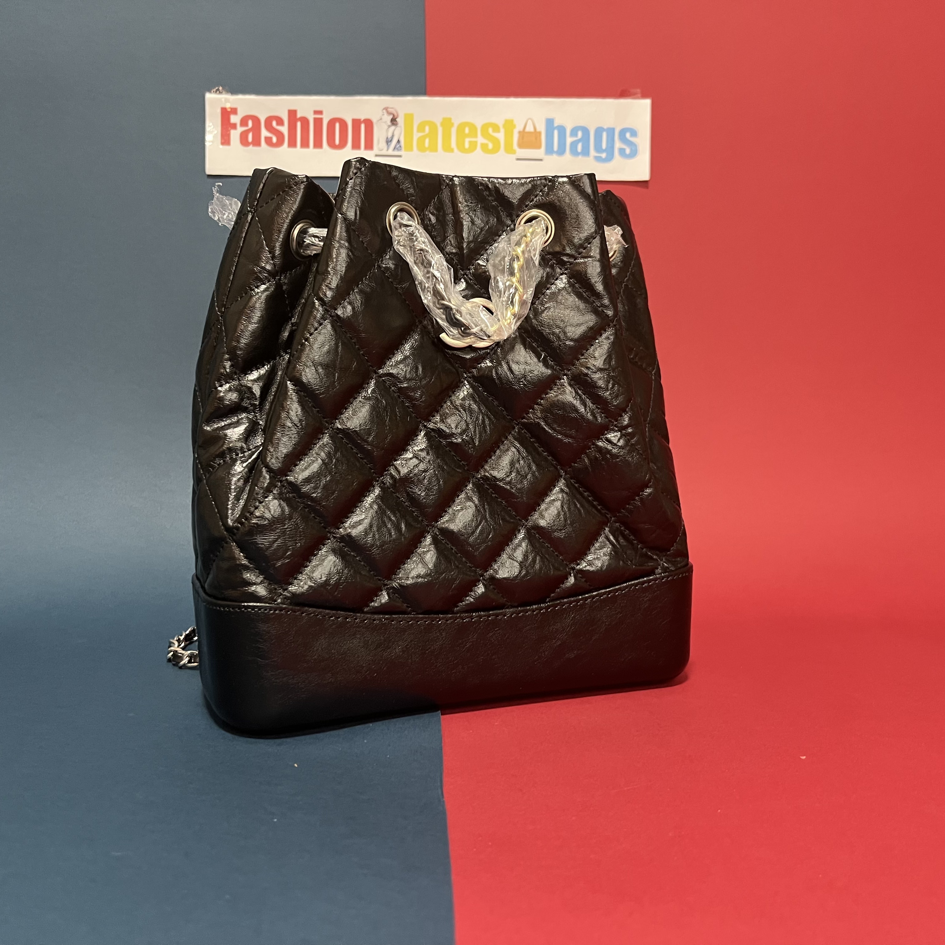 

New Gabrielle backpacks hobo chain bag luxury designer lady bags school travel leather handbag Women bucket basket large shoulder Stray crossbody messenger bag, White