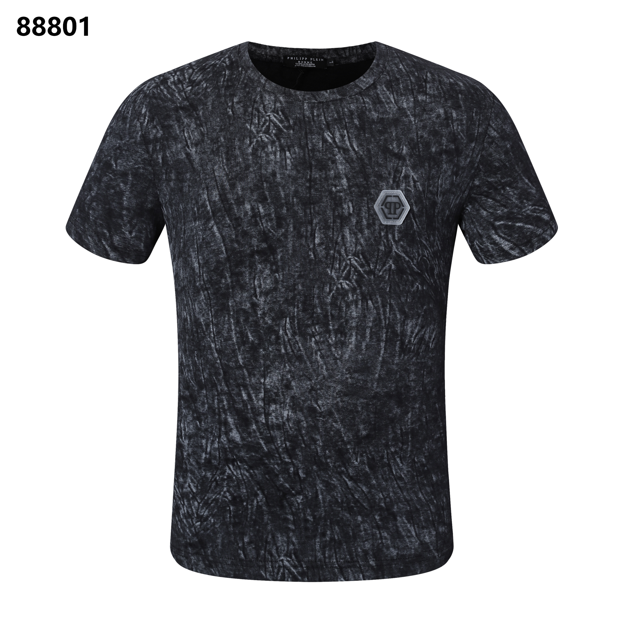 

PP men t shirt spring and summer Jackets high grade cotton short sleeve tops round neck shirts luxury T-Shirt Size: M L XL XXL  skull EU top 1, White