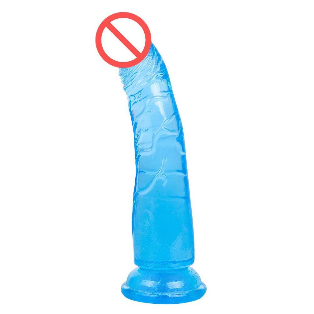 erotic soft jelly dildo realistic anal dildo strapon big penis suction cup toys for adults toys for woman j1735