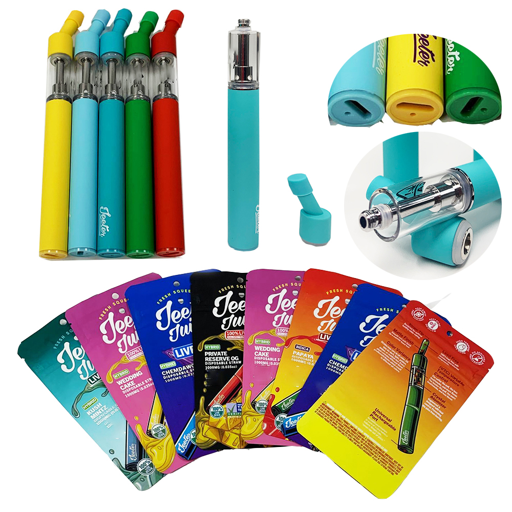 

JEETER Disposable Vape pen E-cigarettes 280mAh Rechargeable Battery 1.0ml Empty Starter Kit Vapes Cartridges With Packaging Bags 10 flavors