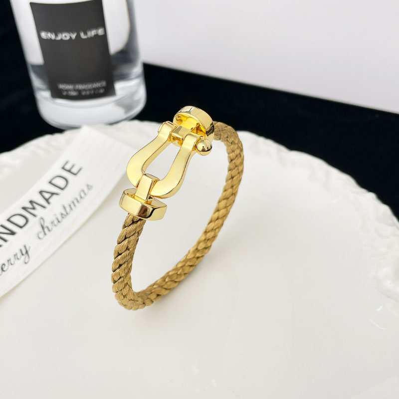 

high quality charm bracelets for women and men bangle 18k gold plated