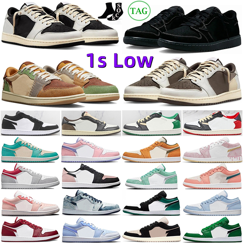 1 Low OG Basketball Shoes Men Women 1s Black Phantom Reverse Mocha Sail Fragment Voodoo Panda ice cream Easter Magenta Shadow Toe Mens Trainers Spor