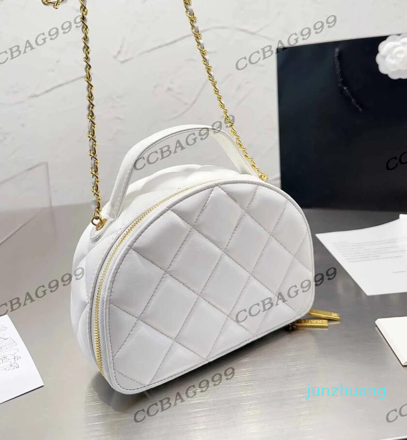 

Spring Classic Womens Early Mini Hand bag 1 Handle Leather Quilted Diamond Lattice Gold Metal Diagonal Shoulder Chain Luxury 75 Outdoor Portable Card Bags, Pink