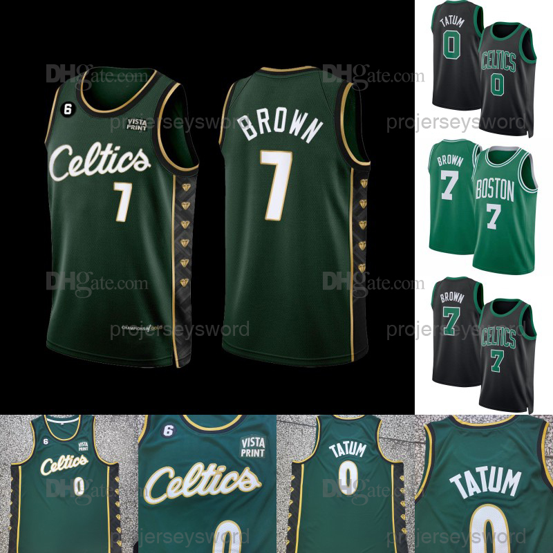 

Boston 2022-23 City Edition ''Celtics''Basketball Jersey Jaylen 7 Brown Jayson 0 Tatum Al Horford Malcolm Brogdon Marcus Smart Derrick White Robert Williams III Jerseys, Green