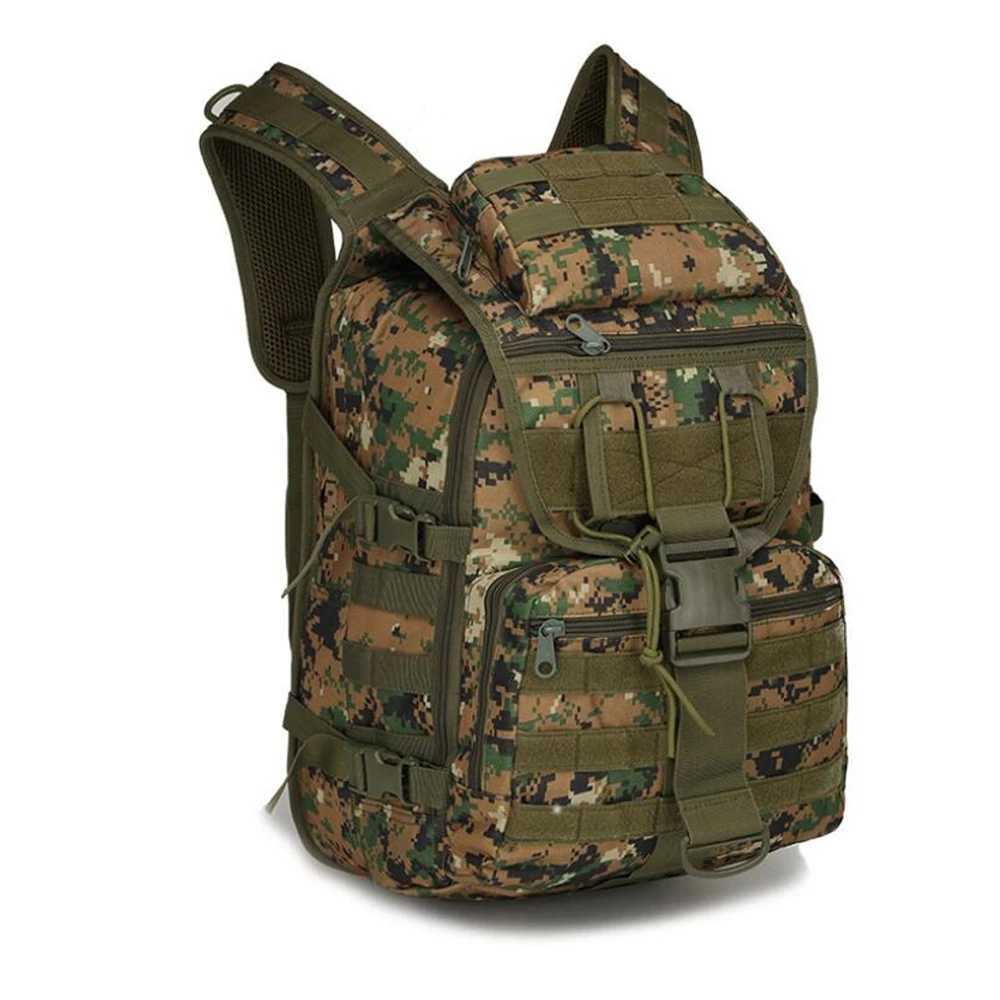 

Backpack 30L Camo Military Bag Men Tactical Backpack Molle Army Rucksacks Waterproof Outdoor Hiking Camping Travel 3D Mochilas Backpack