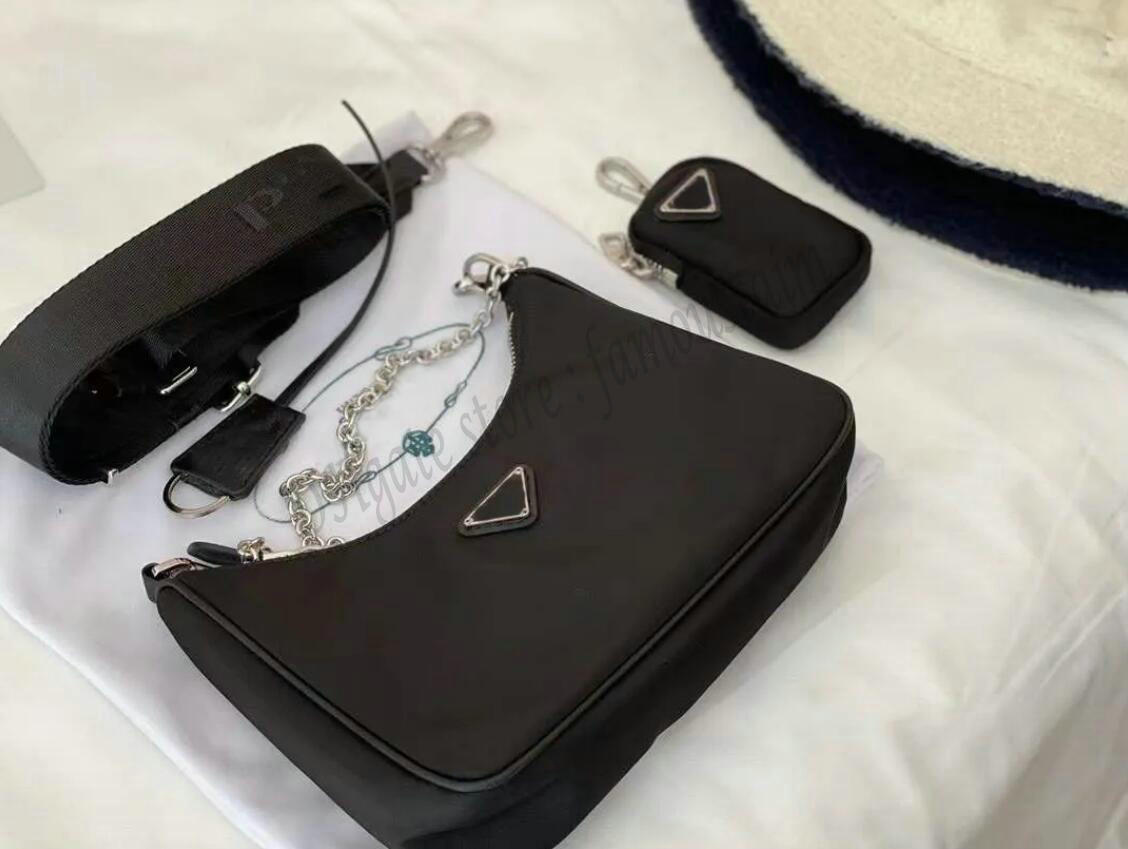

hobo bags designer crossbody bag triangle 2005 p nylon bags Three in one bag