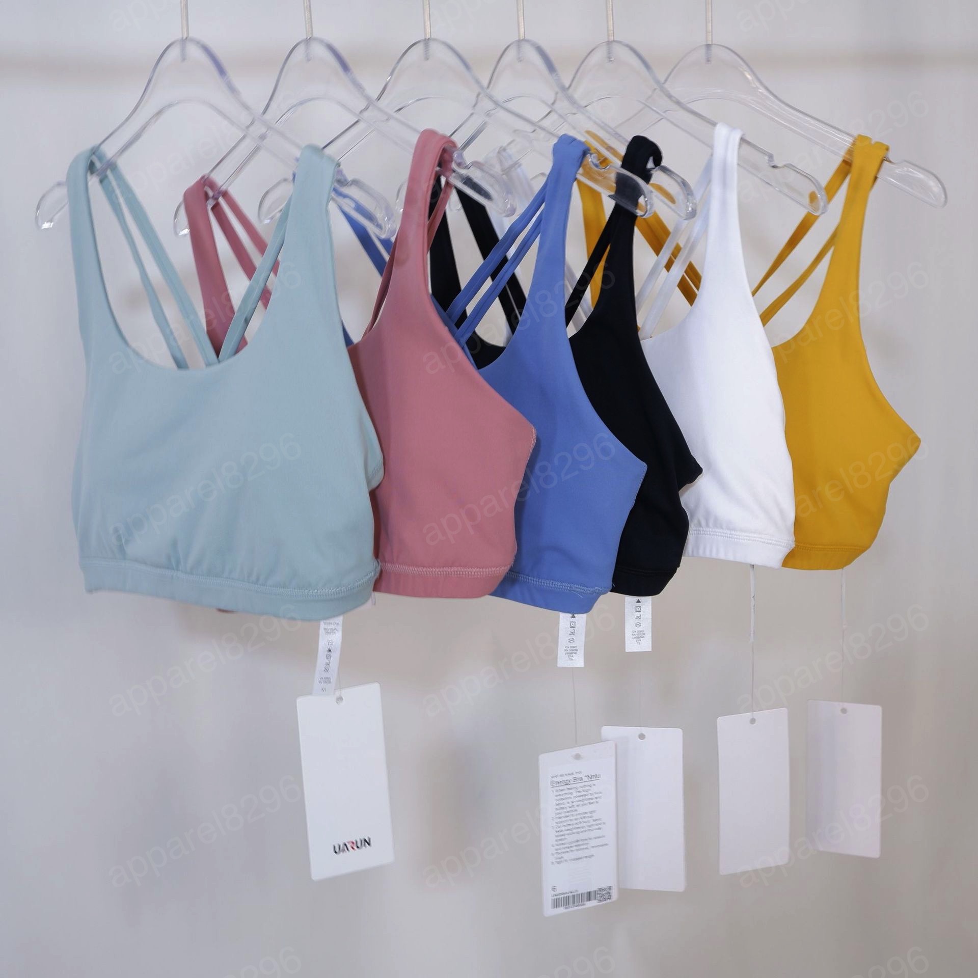 

LUU Tanks Camis designer tracksuit Yoga Suit Energy Bra Nude Nylon Tight-fitting Sports Bra Women's Fitness Bra with Bra Pad joggers running, Lu with o