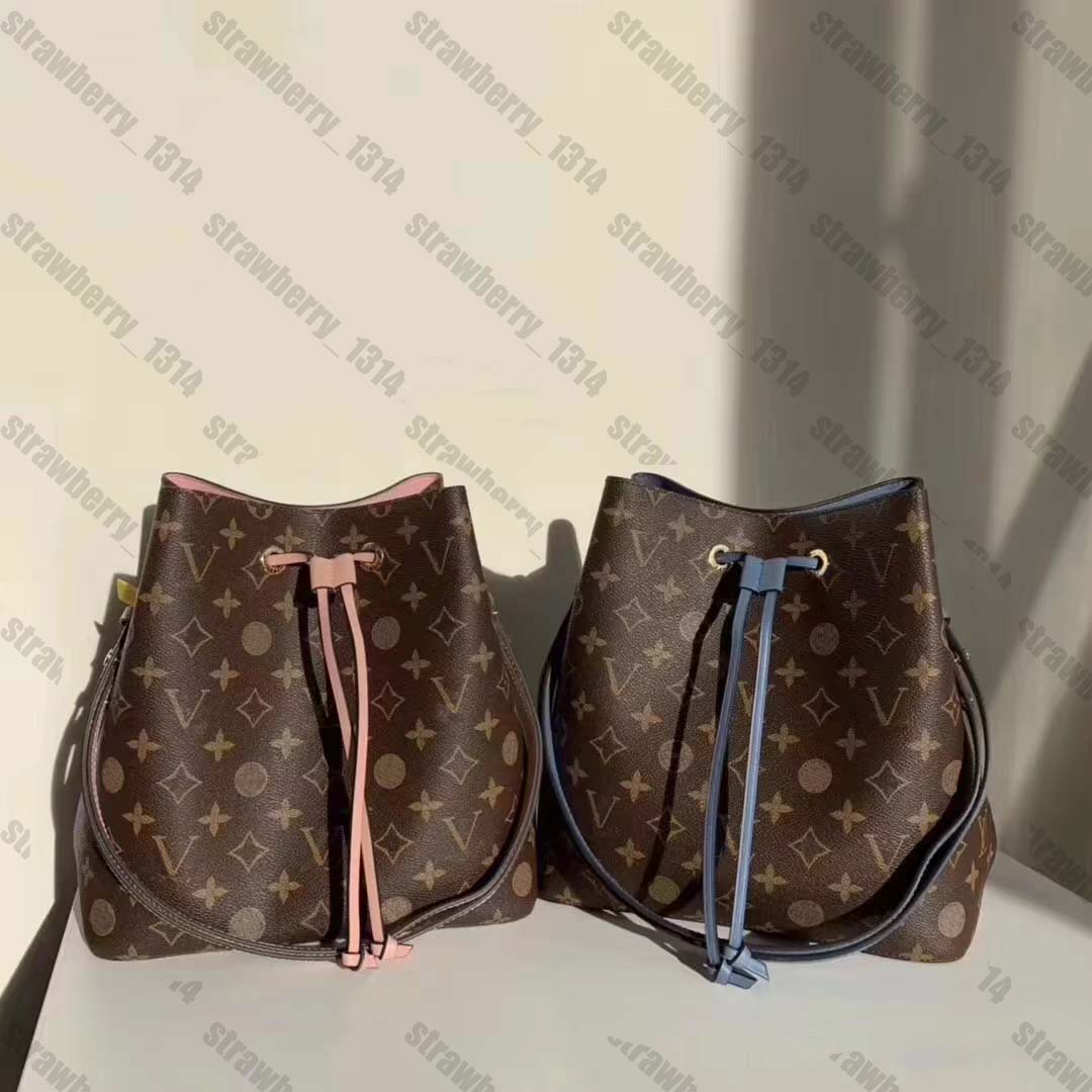 

Women 2021 Totes Designers Bags Luxurys Handbags Bucket Bag Clutch Shoulder String Drawstring High Quality Fashion Leather CrossBody, Make up the difference 04 brown flower y