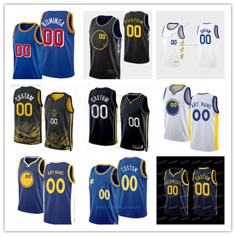 

Men Women Youth Custom Stephen 30 Curry Klay 11 Thompson Andrew 22 Wiggins 3 Poole 23 Draymond Green 5 Kevon Looney Basketball Jersey, Color