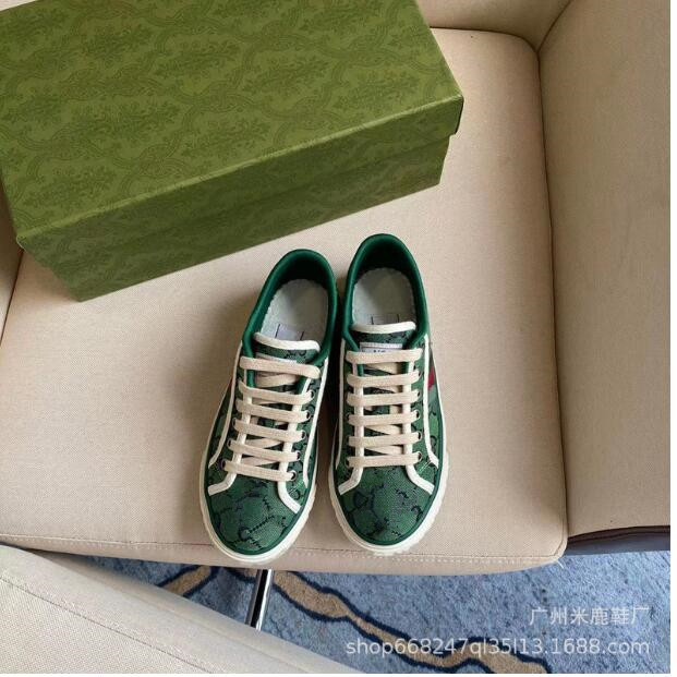 

2023 Designers Tennis 1977 sneaker canvas Luxurys Shoe Beige Blue washed jacquard denim Women Shoes Ace Rubber sole Embroidered Vintage casual 35-44, 08