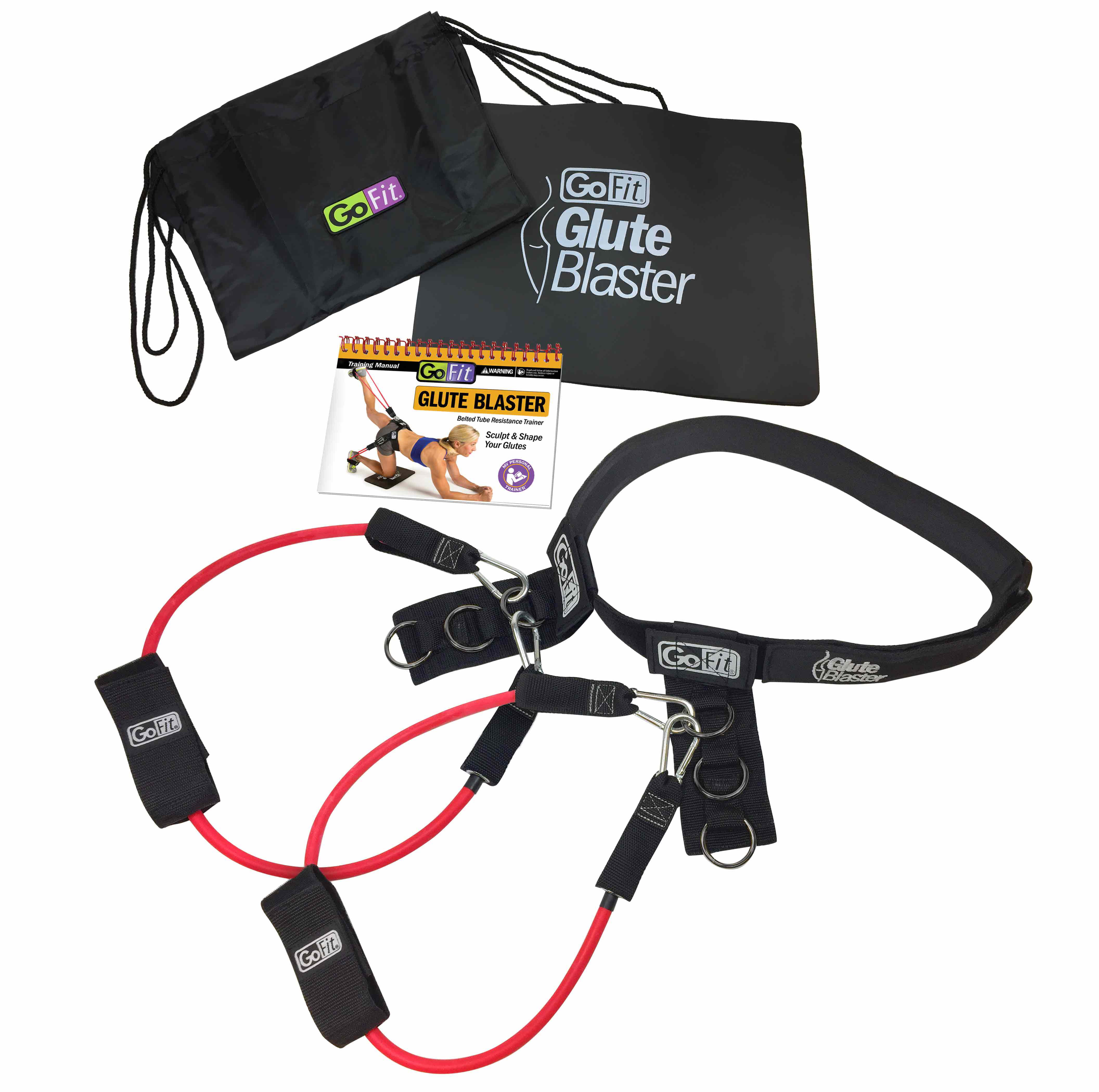 

Glute Blaster Belt with Resistance Tubes