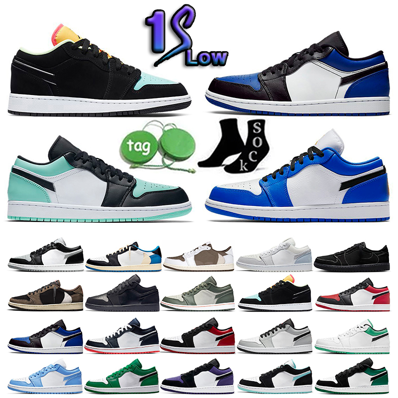 

1 2023 Jumpman 1s Basketball Shoes Mens Women University Blue High Dark Mocha Chicago Obsidian UNC White Lucky Green Outdoor Sports Trainers, 42 36-48