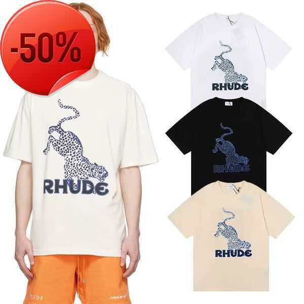 

2023s Summer Mens T-shirts Womens Luxury Tide Brand Rhude Designers for Men Tops Letter Polos Embroidery Tshirts Clothing Short Sleevedkxza, 17