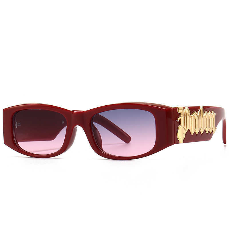 Luxe Mode Nuances Marque Lettre Palm Designer Lunettes De Soleil Marques Célèbres 2022 Anges Lunettes De Soleil W88