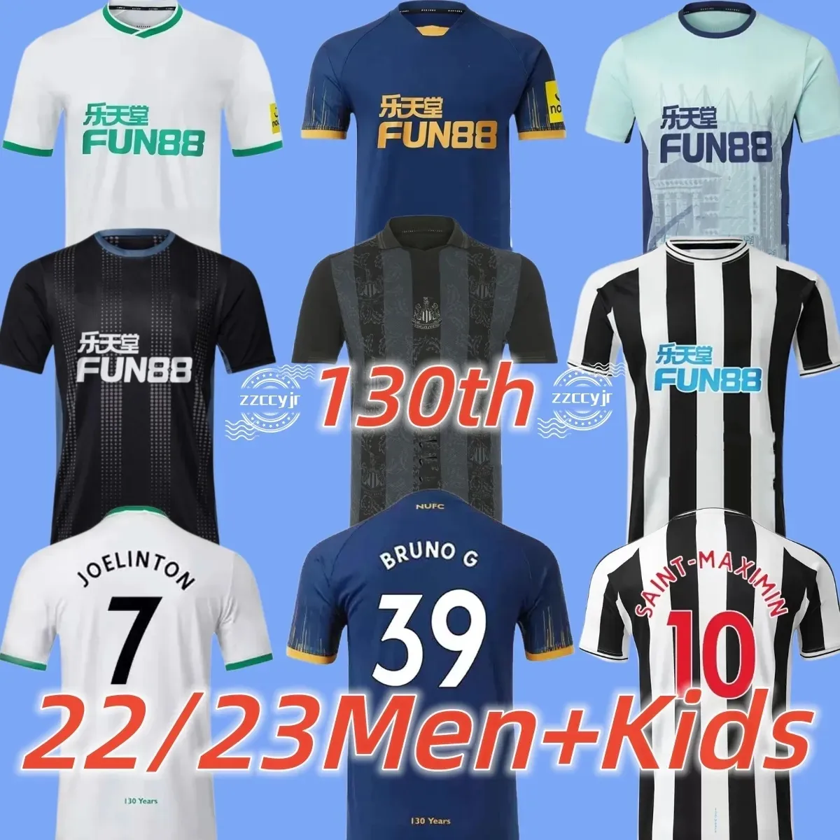 

New castle United 22 23 Soccer Jersey 24 Miguel Almiron 9 Callum Wilson 39 Bruno Guimaraes 14 Alexander Isak 28 Joe Willock 7 Joelinton 2 Ki, Colour