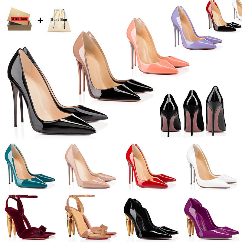 

2023 High Heels So Kate Red Bottoms Shoes Fashion Womens Leather Stiletto Peep-toes Sandals Lipstick Heel Luxury Designer Pointy Toe Pumps Rubber Loafers With Box