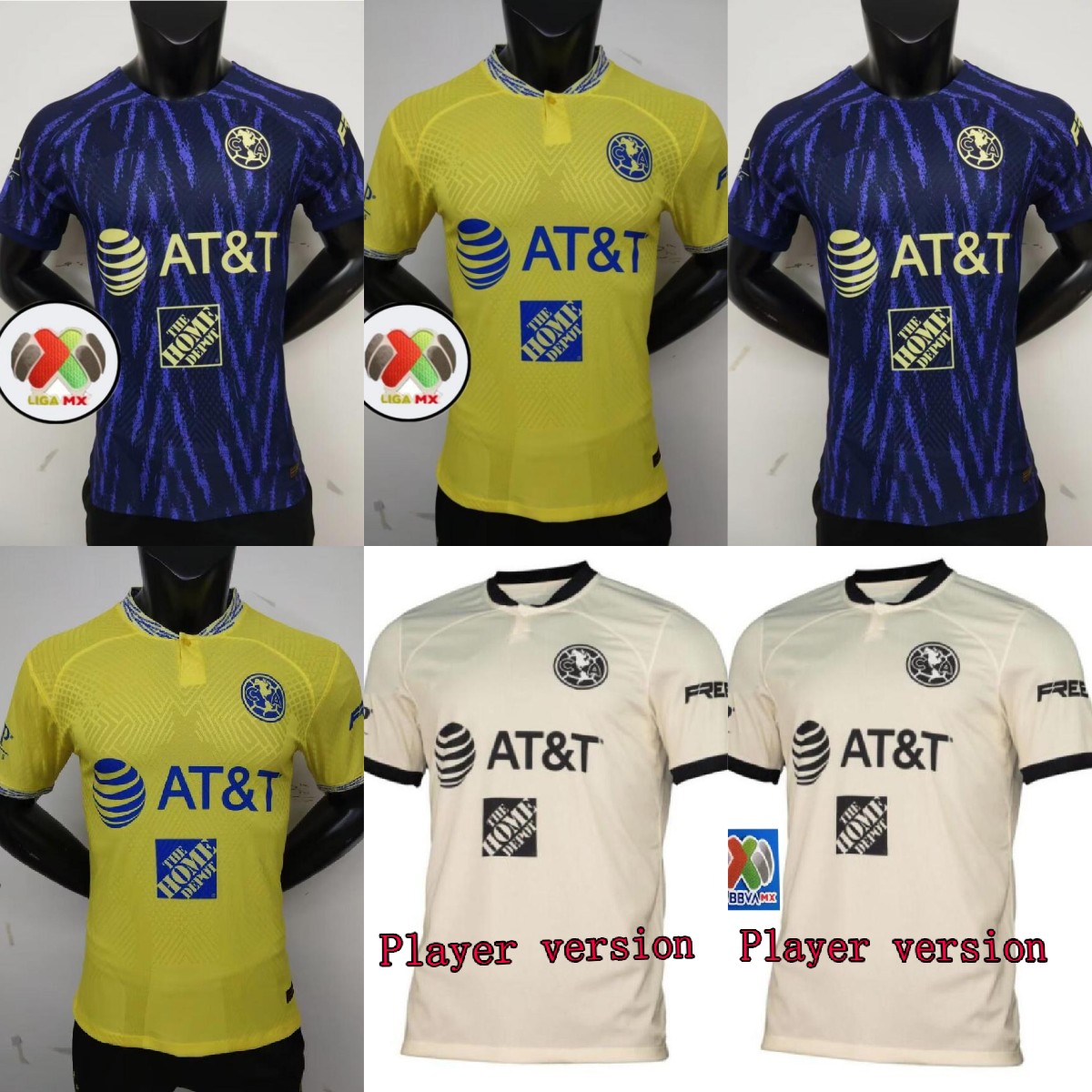 

Player Version Soccer Jerseys liga mx 22 23 Club America HENRY D.VALDES 3RD R.MARTINEZ FIDALGO 2022 2023 HOME AWAY maillot MEN KIT Football training Shirts, Beige