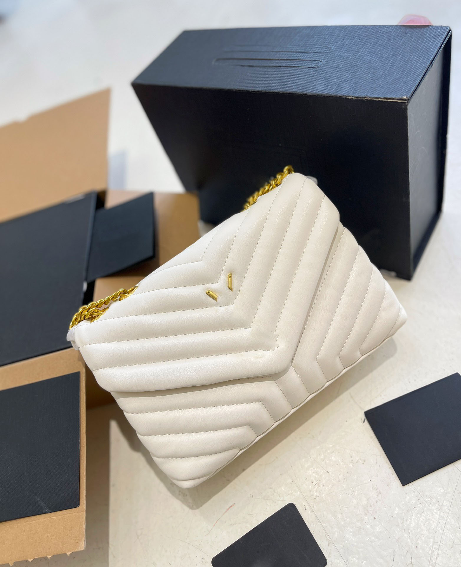 

Fashion Designer Woman Bag Women Shoulder bag Handbag Purse Original Box Genuine Leather cross body chain shoulder bag 25cm, ..