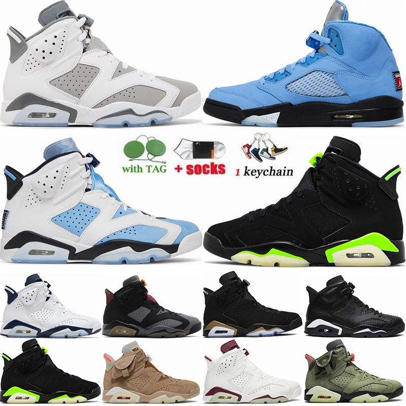 

Basketball Shoes 6 6s Cool Grey 5 5s UNC University Blue British Khaki Georgetown Chrome Electric Green Midnight Navy Mens Designer Sneaker Dhgate Trainers, 49