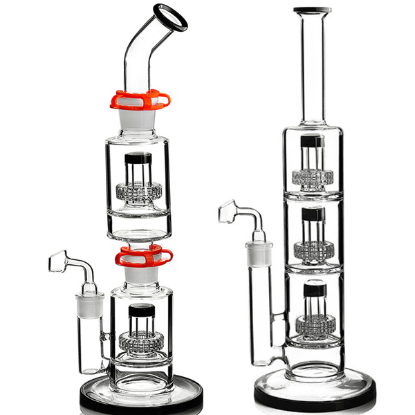 

New BIG Bong Hookahs Heady Glass Bong Dab Rigs Smoking Water pipe Glass Water Bong With 18mm Joint 17.7inchs