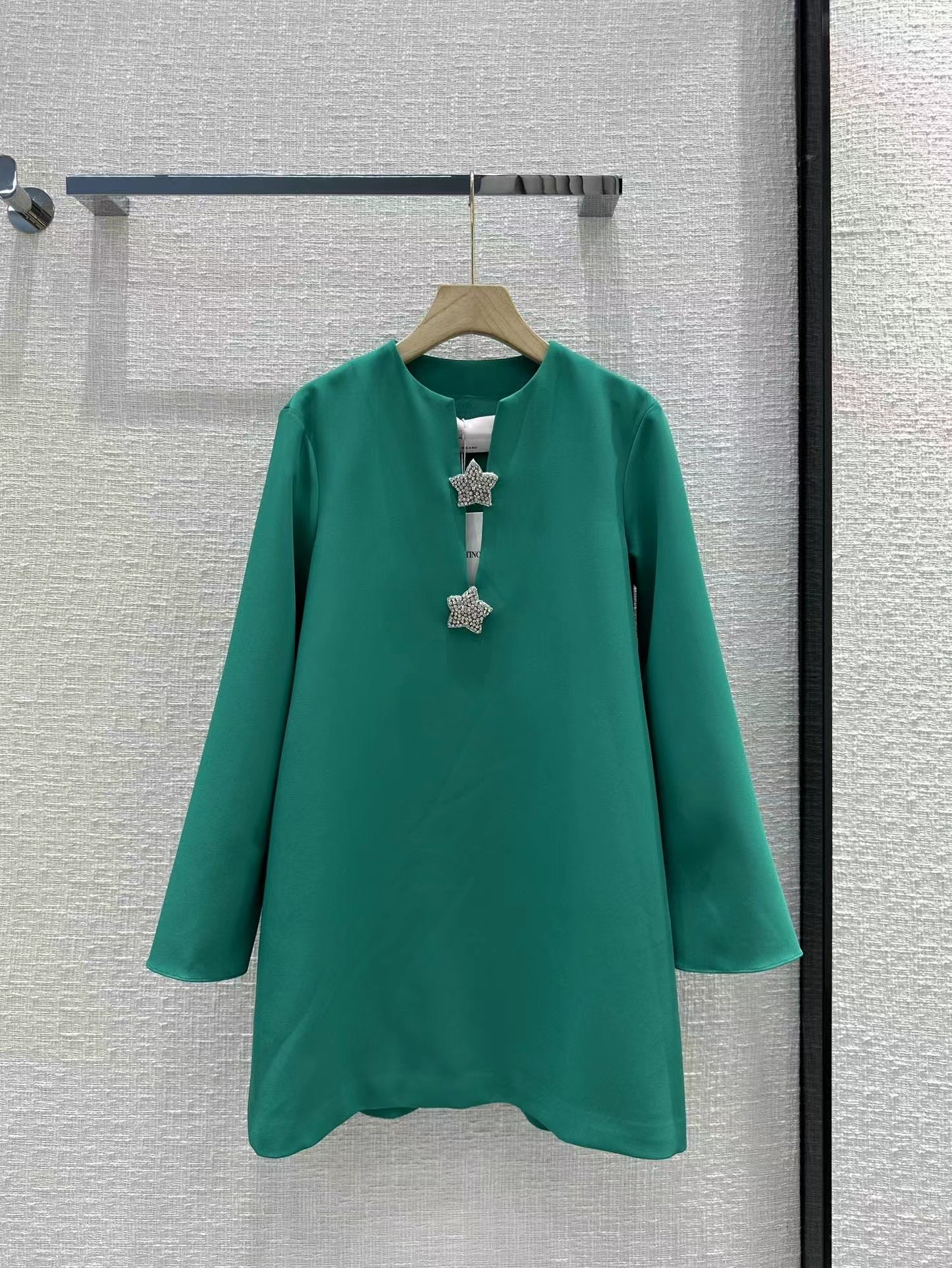 Designer Dresses 2023 New Spring Summer O Neck Long Sleeve fashion Brand Same Style Dress Milan Runway Dress 0302-3