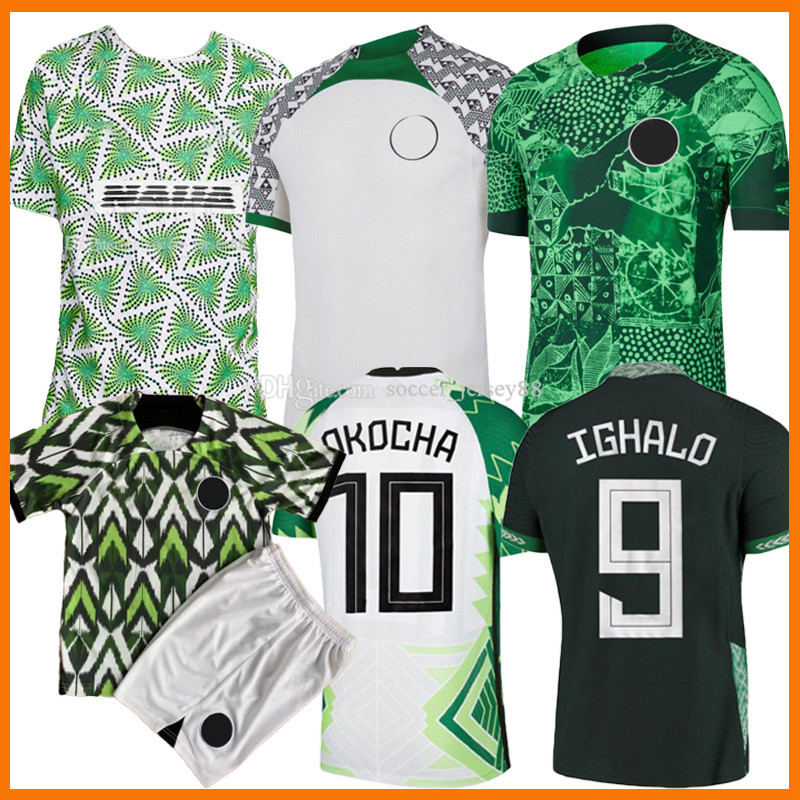 

22 23 OKOCHA Nigeria Soccer jerseys 2022 2023 jerseys maillot de foot Okechukwu IGHALO AHMED MUSA Ndidi MIKEL IHEANACHO Football shirts Nigerian away men kids green, Men home