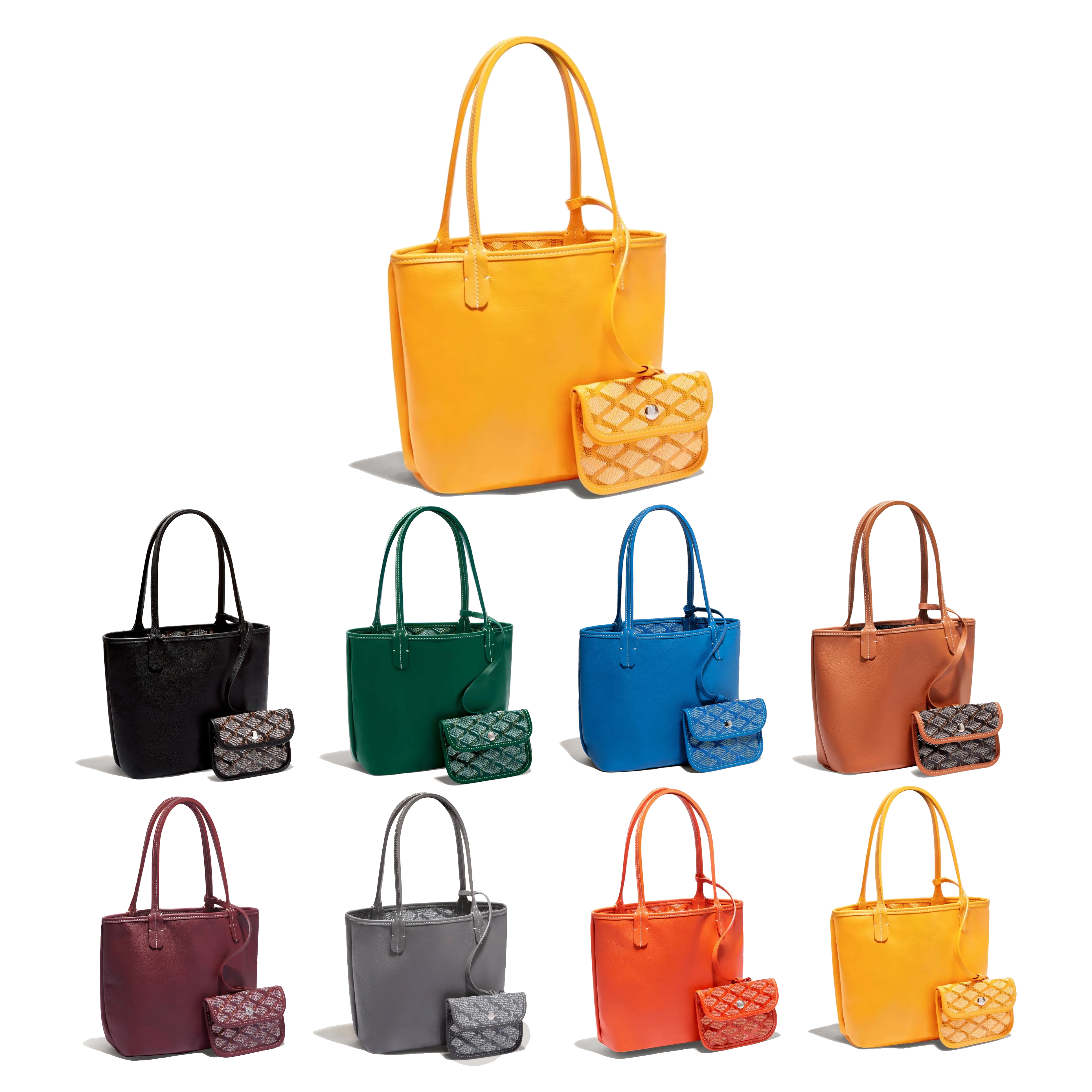 

Fashion Mini Women Men's travel Double-sided Shopping Bag Classic lady girl Tote Designer Purse Luxury Cross Body with small Purse Tote Hobo retro Leather shoulder Bag, White