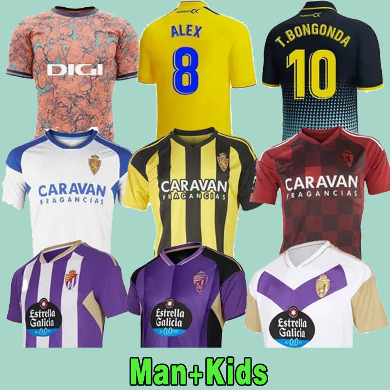 

Soccer Jerseys Real Zaragoza Valladolid Soccer jerseys FRAN GAMEZ POMBO KAGAWA Football shirts KIDS away camiseta de futbol CAdiz Carnaval Sergi oscar third, Cádiz home