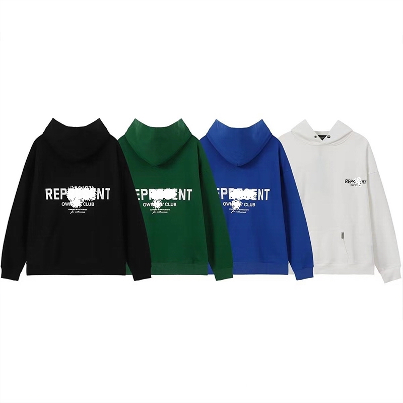 

Men' Hoodies Sweatshirts Hoodie Rep Warm Hooded Sweater Suit Mens Womens Fashion Streetwear Pullover Loose Lovers to, White