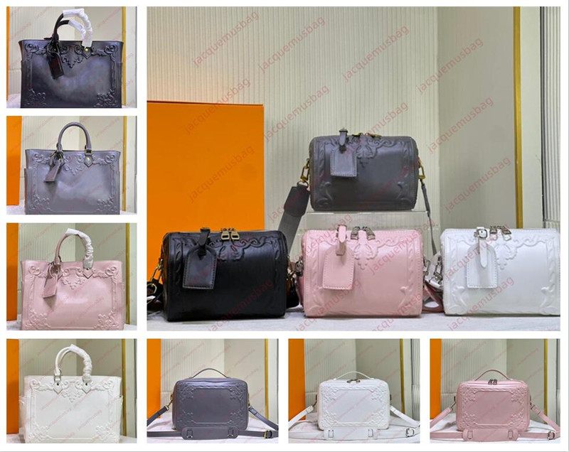 

Men bags Handle Soft Trunk handbag City Keepall bag Sac Plat tote Ornaments women genuine leather relief designer Shoulder crossbody wallet M21833 M21841 M21835, 10#size:20*14*10cm