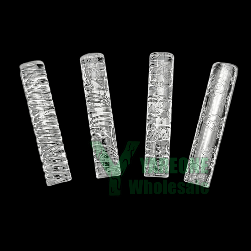 

Engraved Terp Pillars 6mm OD 20mm 30mm Length Solid Hollow Quartz Insert Pills for Terp Slurper Blender Banger Nails YAREONE Wholesale