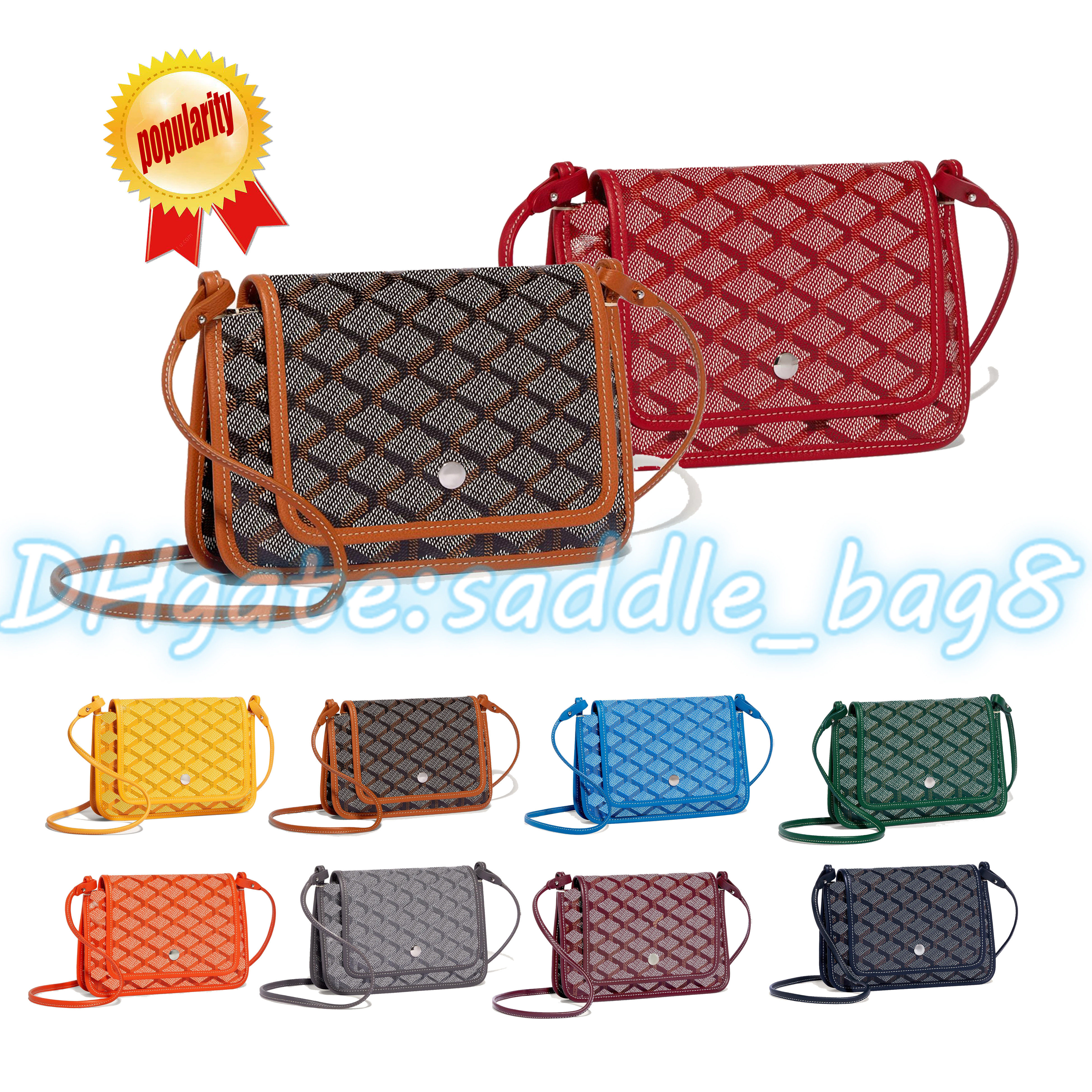 

Womens clutch handbag WOC Goya plumet envelope pocket Luxury Designer flap shoulder bag mens Metal buckle cross Body Shoulder Leather mini pochette messenger bags, Green