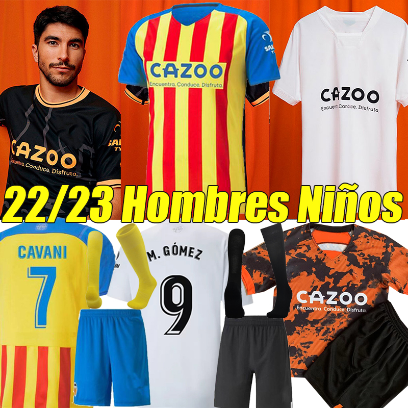 

22/23 Valencia CAVANI GUEDES concept soccer jerseys 2023 GAMEIRO Florenzi camisetas de futbol RODRIGO Gaya M.Gomez G.PAULISTA Men Kids Kits soc sets football shirt, 22-23 third