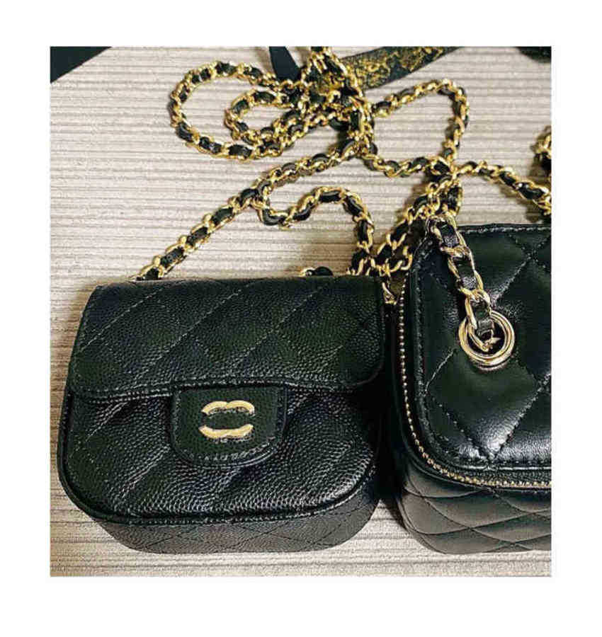 

Fashion Chanei Channel Bag Pu Tote Shoulder Handbag Women Mini Luxurious Leather Messenger Bag L5.1in W2.3in H3.9in, 11111