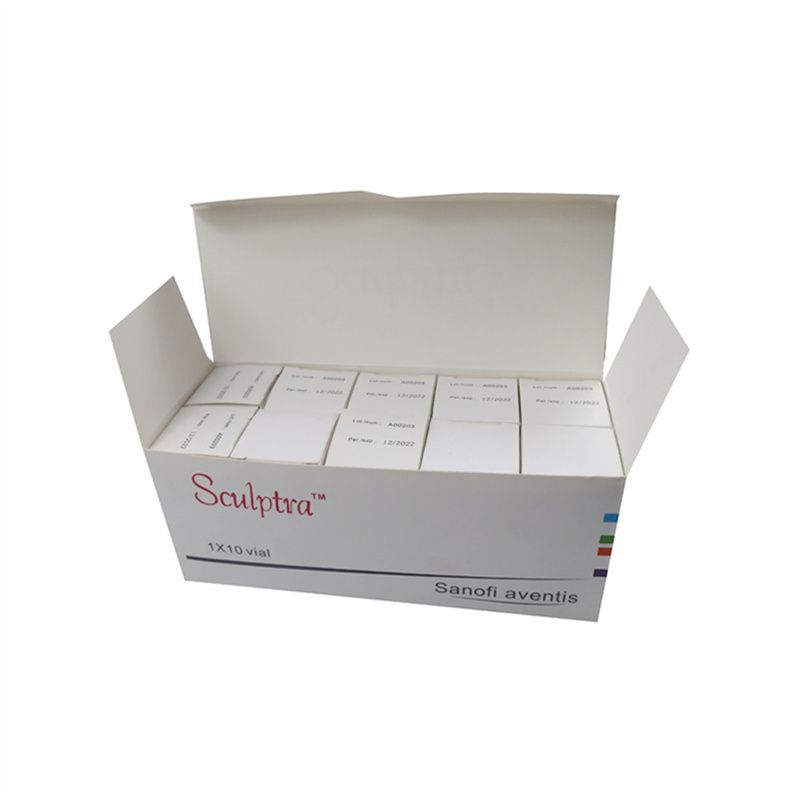 

Sculptra 10 vials x 5ml poly-l-lactic acid butt dermal filler Facial Lifting Wrinkles Remova