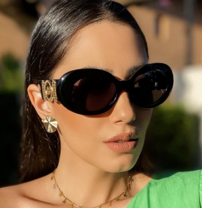 

designer Fashion Retro Oval Sunglasses For Women Designer Ladies Sun Glasses Beach Uv Protection Eyewear 4426U