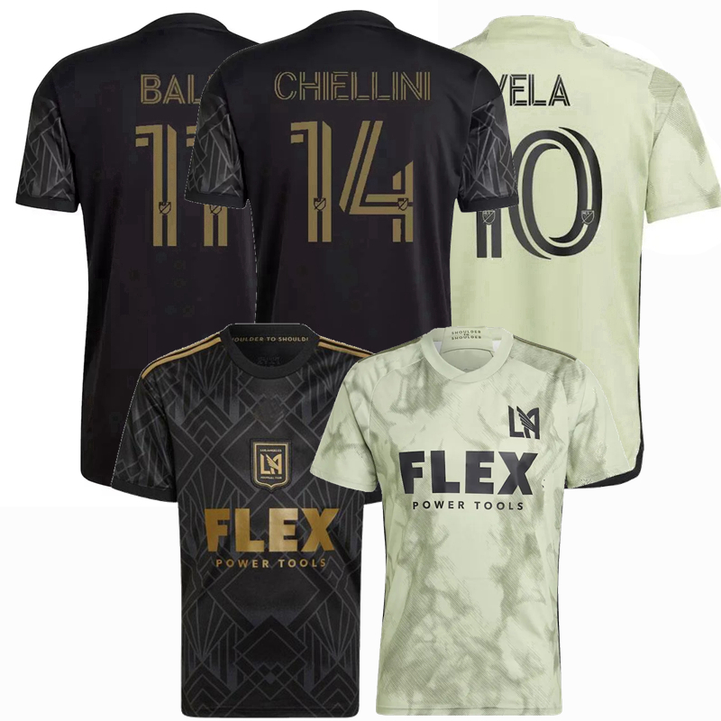 

Los Angeles FC BALE Soccer Jerseys 2022 2023 2024 BIUK CHIELLINI VELA D.BOUANGA CIFUENTES ACOSTA OPOKU 23 24 Player Fans version football men and kids shirt, Home fans